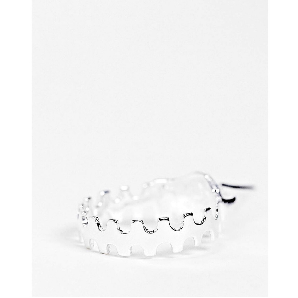 (NWT) Sterling Silver Zipper Ring - Picture 2 of 5